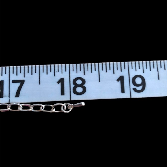 Pop Art 3D Pink Rose Gold hearts on Silver tone Hoop Silver‎ tone Snake Chain - Picture 5 of 5